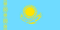 Flagge Kasachstan