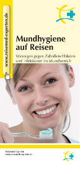 Flyer Mundhygiene auf Reisen